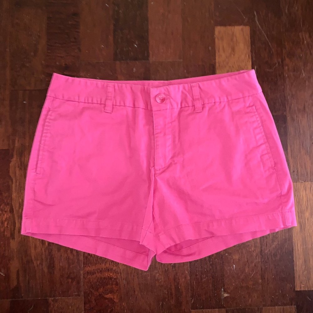 GAP PINK KHAKI CHINO SHORTS SIZE 4